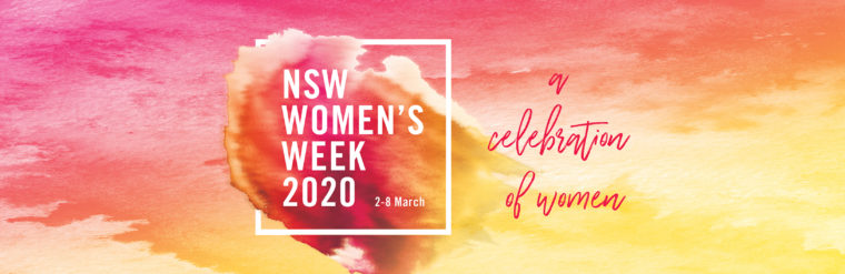 2020 NSW Womens Week web banner