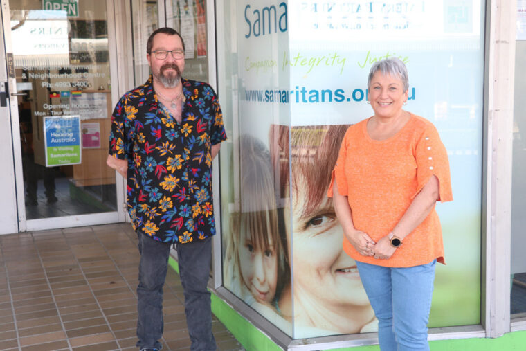 Intensive Support Case Worker Peter Woolven and Senior Worker Denise Crossley at SINC.
